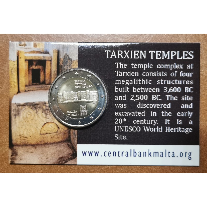 eurocoin eurocoins 2 Euro Malta 2021 french mintmark - Tarxien (BU)