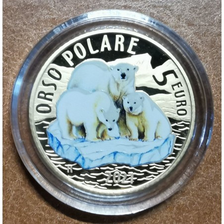 eurocoin eurocoins 5 Euro Italy 2021 - Polar bear (Proof)