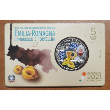 eurocoin eurocoins 5 Euro Italy 2021 - Emila Romagna - Lambrusco an...