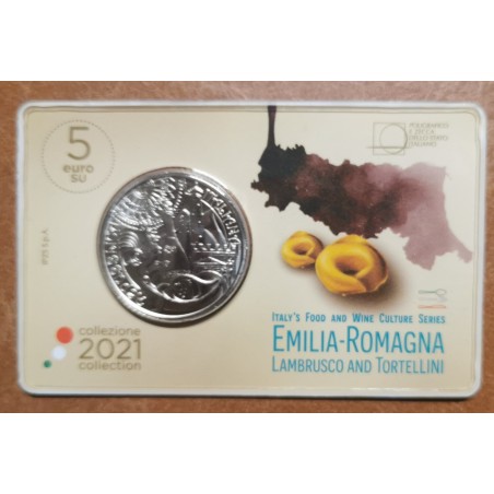 euroerme érme 5 Euro Olaszország 2021 - Emila Romagna - Lambrusco é...