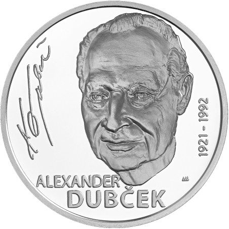 Euromince mince 10 Euro Slovensko 2021 - Alexander Dubček – 100. vý...