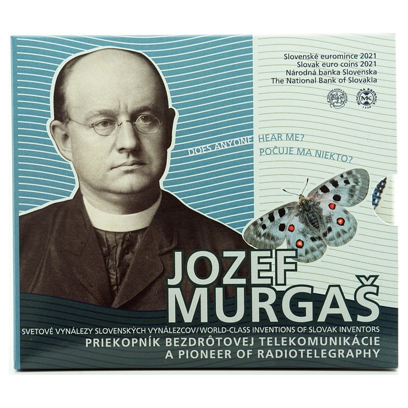euroerme érme Szlovákia 2021 forgalmi sor - Jozef Murgaš (BU)