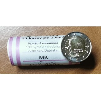 euroerme érme 2 Euro Szlovákia 2021 - Alexander Dubček (25 x UNC)