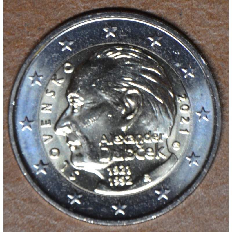 Euromince mince 2 Euro Slovensko 2021 - Alexander Dubček – 100. výr...