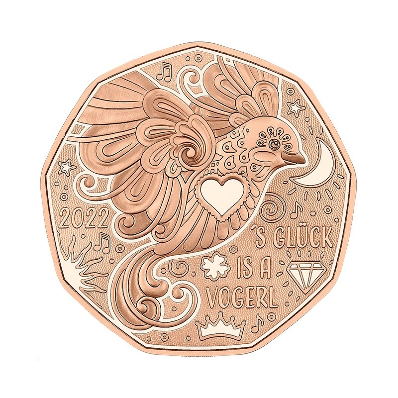 Euromince mince 5 Euro Rakúsko 2022 - Novoročná minca (UNC)