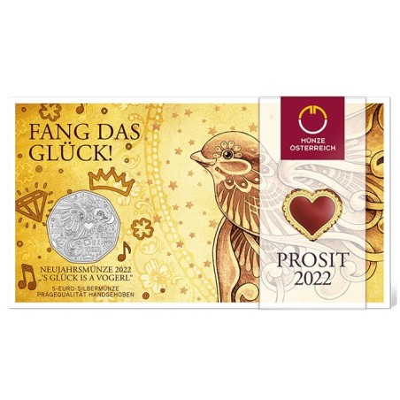 eurocoin eurocoins 5 Euro Austria 2022 - New year coin (BU)