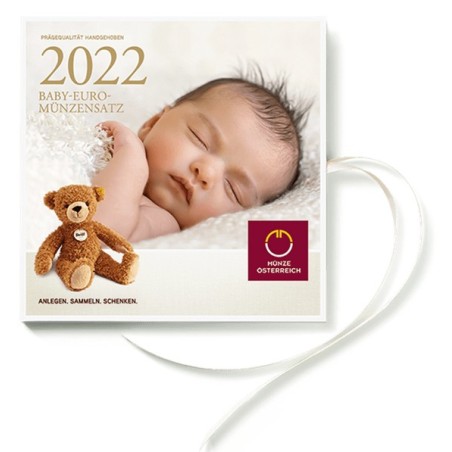 euroerme érme Ausztria 2022 forgalmi sor baby (BU)