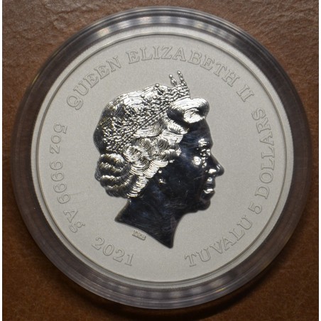 euroerme érme 5 dollár Tuvalu 2021 - Hádész (5 oz. Ag)