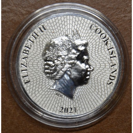 Euromince mince 1 dolár Cook islands 2021 - Morská hviezda (1 oz. Ag)