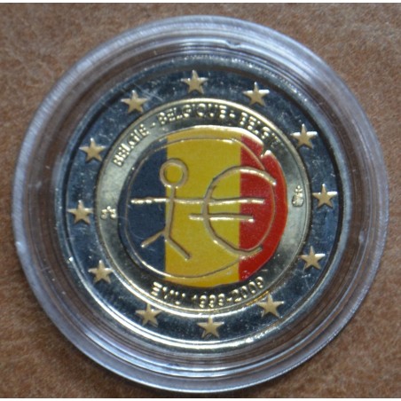 Euromince mince 2 Euro Belgicko 2009 - 10. výročie hospodárskej a m...