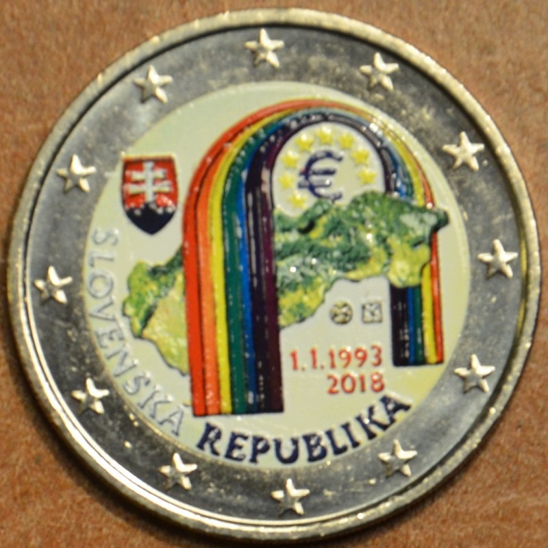 Euromince mince 2 Euro Slovensko 2018 - 25. výročie vzniku VII. (fa...