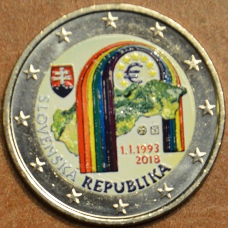 eurocoin eurocoins 2 Euro Slovakia 2018 - 25 year of Slovak Republi...