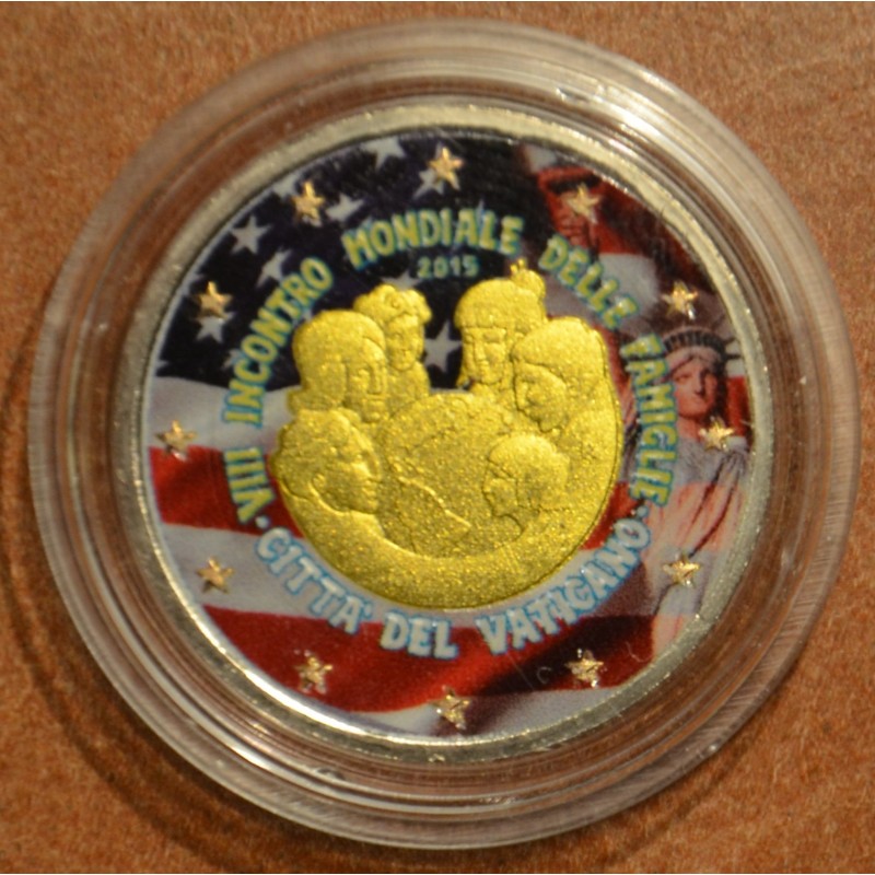 Euromince mince 2 Euro Vatikán 2015 - Philadelphia (farebná UNC)