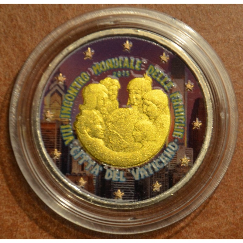 euroerme érme 2 Euro Vatikán 2015 - Philadelphia II. (színezett UNC)