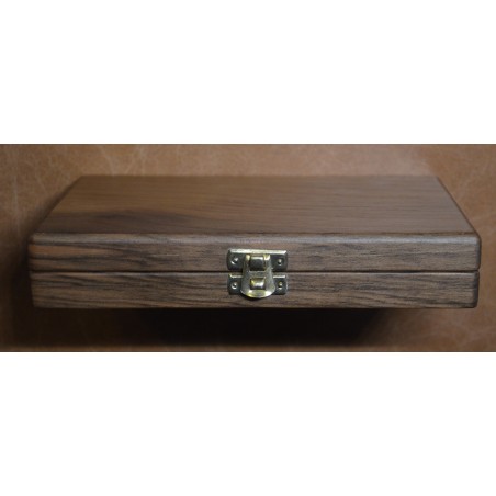 euroerme érme Luxus fa doboz három darab 2 eurós érmére kapszulában...