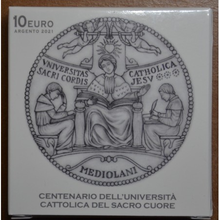 Euromince mince 10 Euro Vatikán 2021 - 100. výročie katolickej univ...