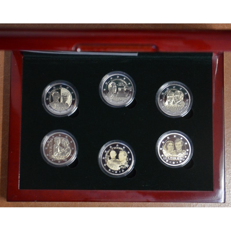 eurocoin eurocoins Set of 6 2 Euro commemorative coins Luxembourg 2...