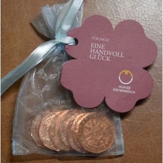 Euromince mince 5 Euro Rakúsko 2016-2022 - 7 novoročných mincí (UNC)