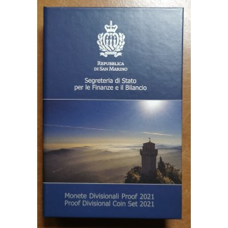 Euromince mince San Marino 2021 sada 10 mincí (Proof)