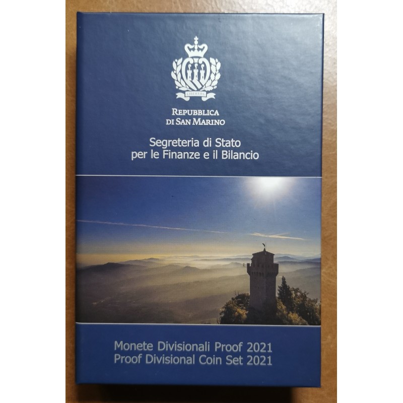 Euromince mince San Marino 2021 sada 10 mincí (Proof)