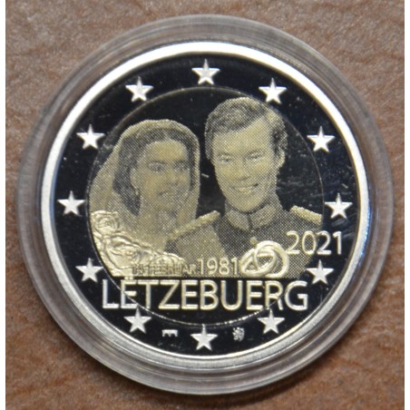 euroerme érme 2 Euro Luxemburg 2021 - Mária Terézia és Henri esküvő...