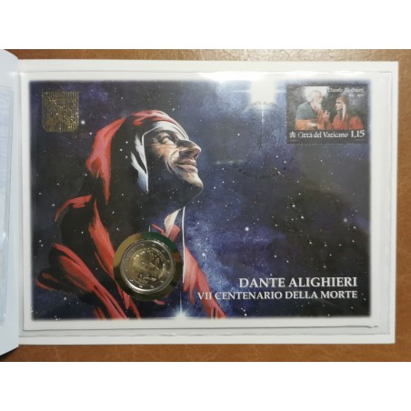 Euromince mince 2 Euro Vatikán 2021 - Dante Alighieri (Numisbrief)