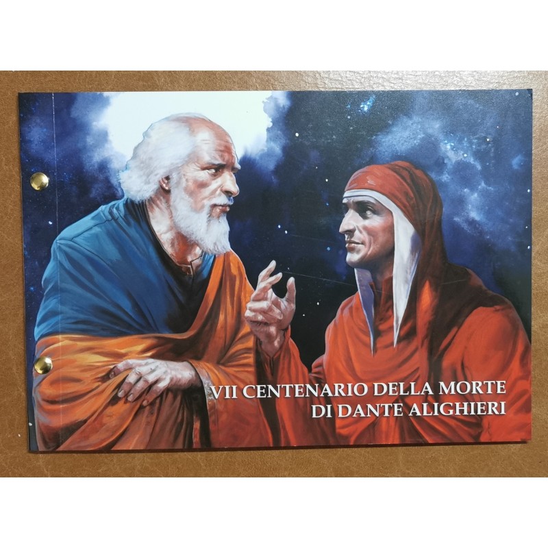 Euromince mince 2 Euro Vatikán 2021 - Dante Alighieri (Numisbrief)