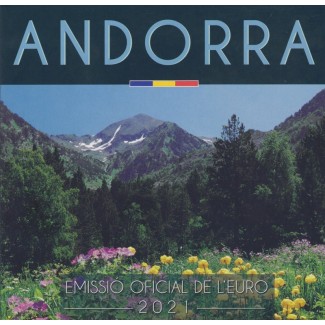 Set of 8 Euro coins Andorra 2021 (BU)