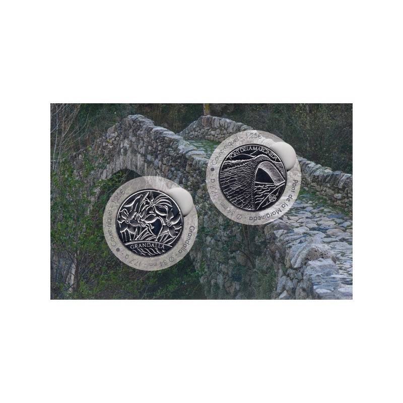 Euromince mince 2 x 1,25 Euro Andorra 2021 Grandalla a Margineda (BU)