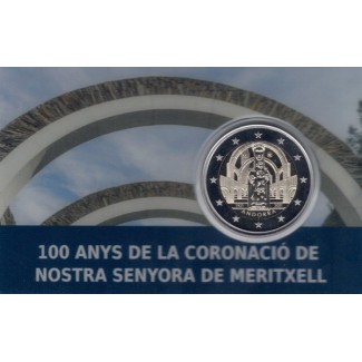Euromince mince 2 Euro Andorra 2021 - 100. výročie korunovácie Pann...