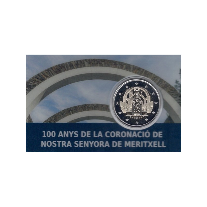 Euromince mince 2 Euro Andorra 2021 - 100. výročie korunovácie Pann...