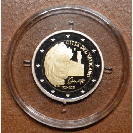 Euromince mince 2 Euro Vatikán 2021 - Dante Alighieri (Proof)