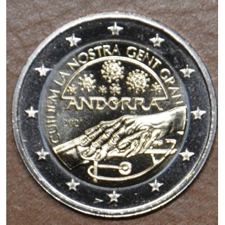 Euromince mince 2 Euro Andorra 2021 - Starostlivosť o seniorov (UNC)