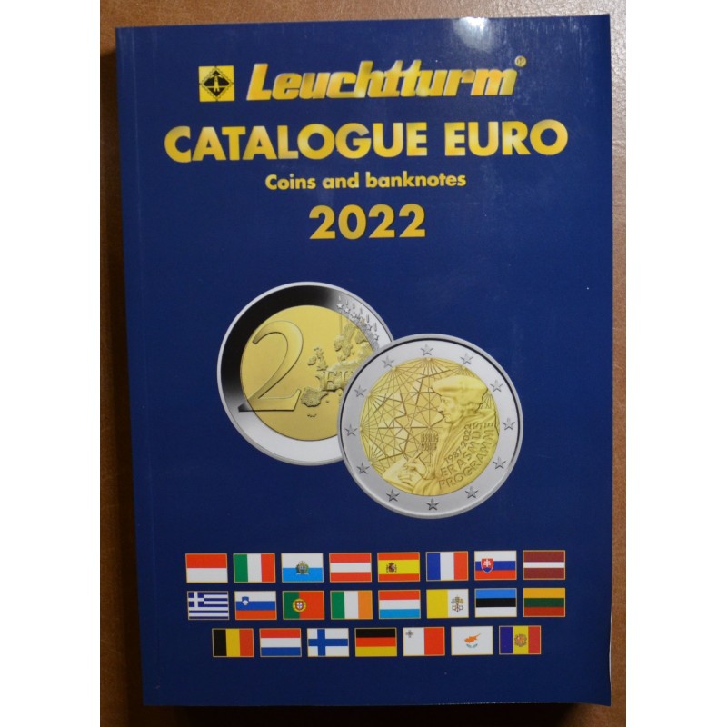 euroerme érme Leuchtturm Euro katalógus 2022 (angol nyelvű)