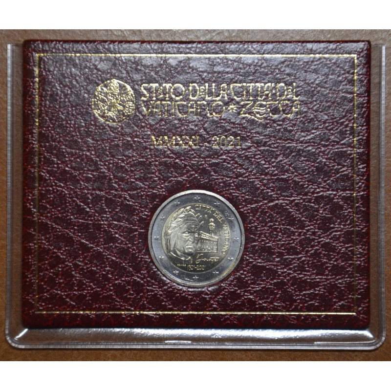 Euromince mince 2 Euro Vatikán 2021 - Dante Alighieri (BU)