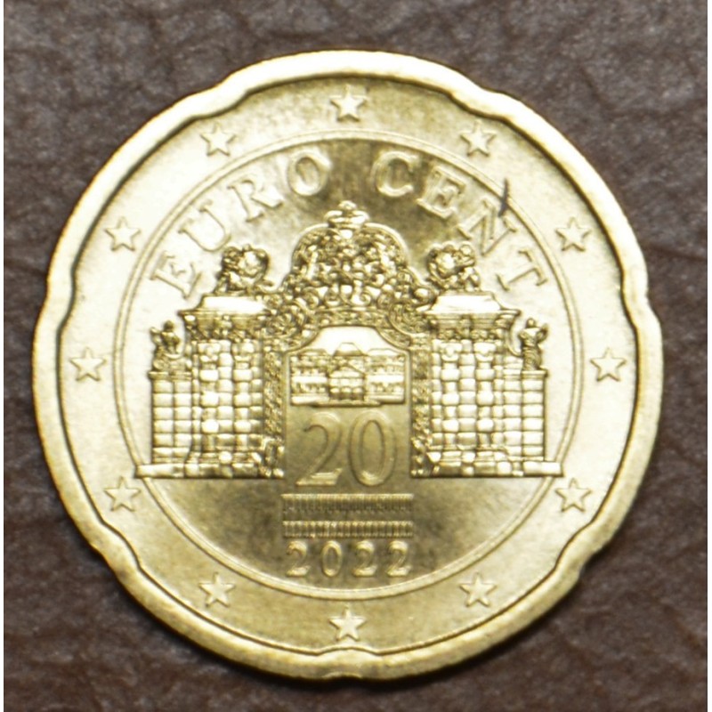 Euromince mince 20 cent Rakúsko 2022 (UNC)