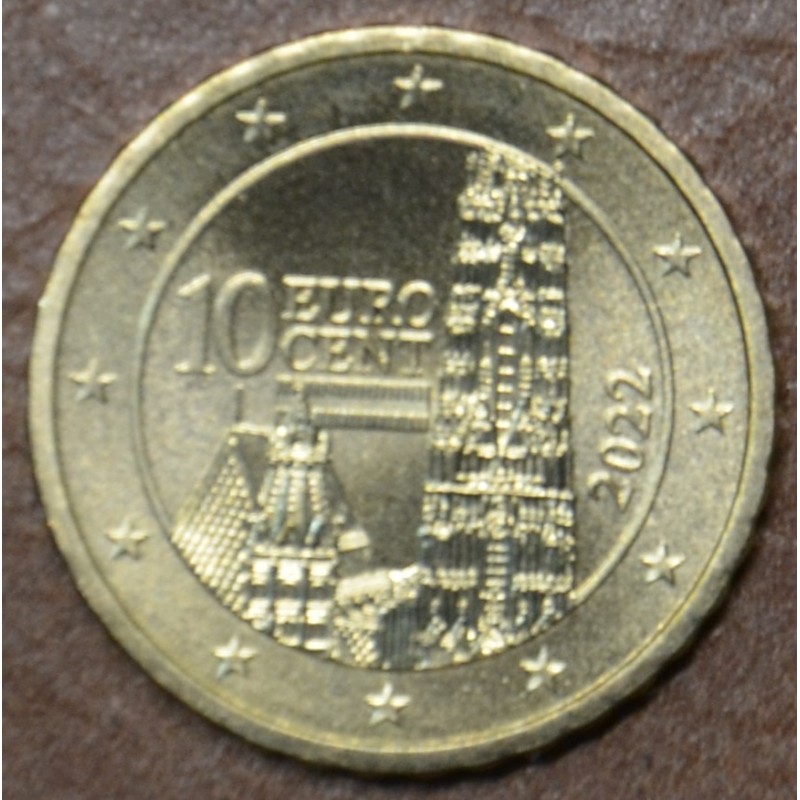 Euromince mince 10 cent Rakúsko 2022 (UNC)