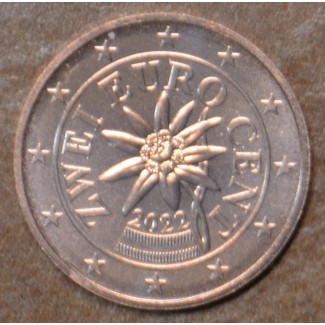 Euromince mince 2 cent Rakúsko 2022 (UNC)
