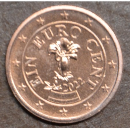 Euromince mince 1 cent Rakúsko 2022 (UNC)