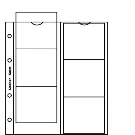Euromince mince Lindner K1W listy (6 mincí do Ø 65 mm, biele deliac...