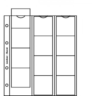 Euromince mince Lindner K2W listy (12 mincí do Ø 48 mm, biele delia...