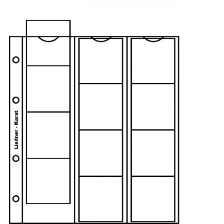 eurocoin eurocoins Lindner 5 pages Karat for 12 coins up to Ø 48 mm...