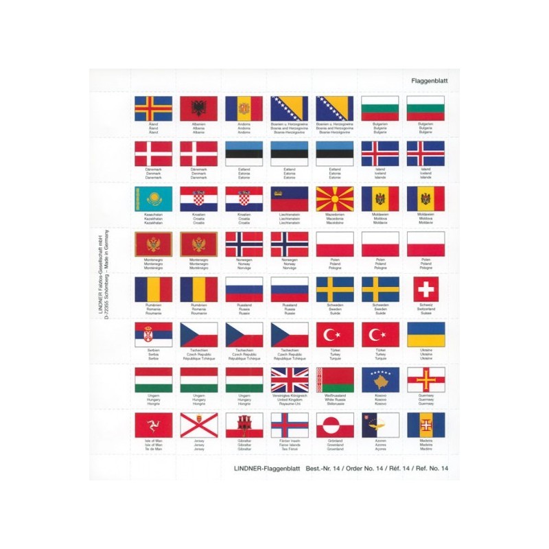 Euromince mince Sada nálepiek Lindner No 14