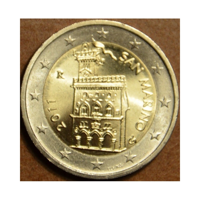 Euromince mince Poškodené 2 Euro San Marino 2011 - Dom vlády (UNC)