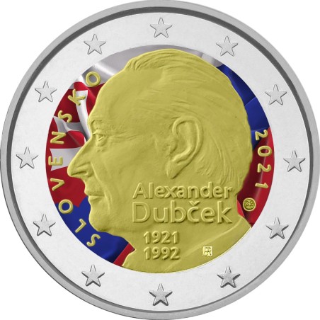 eurocoin eurocoins 2 Euro Slovakia 2021 - Alexander Dubček IV. (col...