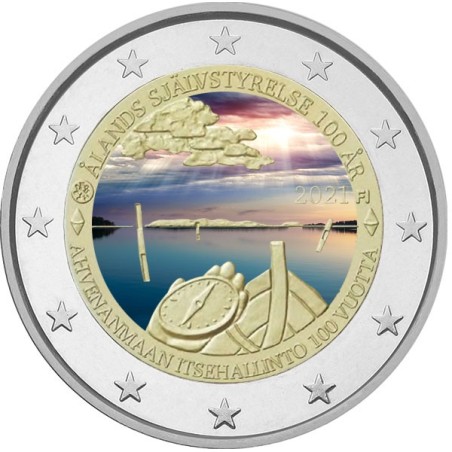 eurocoin eurocoins 2 Euro Finland 2021 - Åland II. (colored UNC)