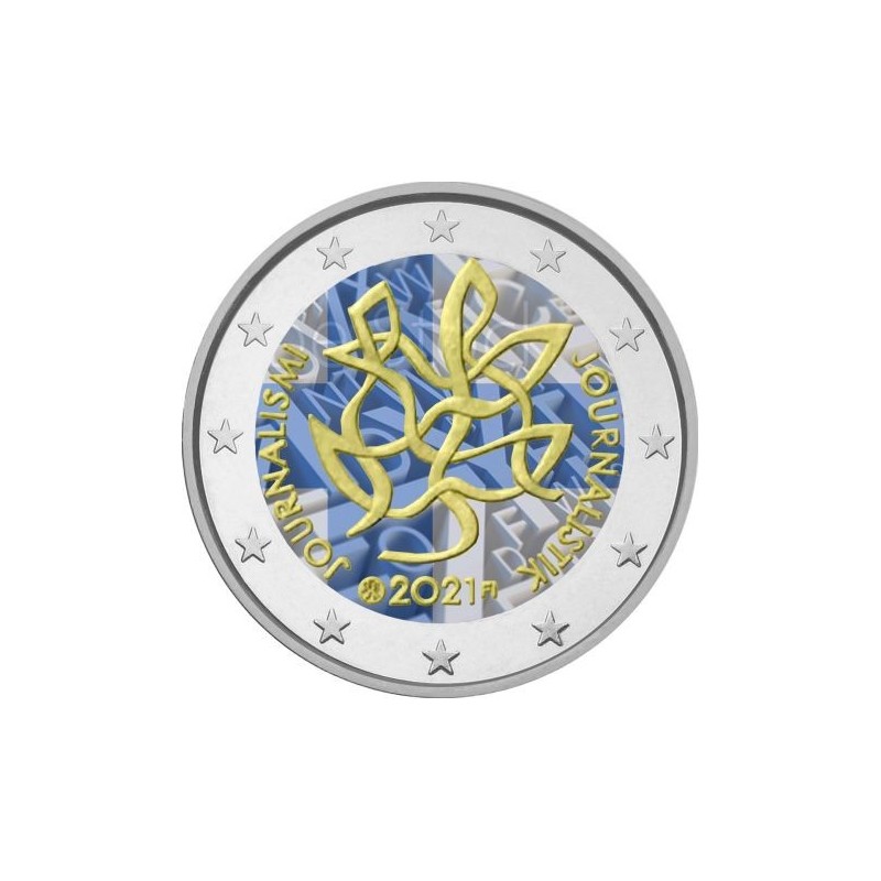 Euromince mince 2 Euro Fínsko 2021 - Žurnalistika II. (farebná UNC)