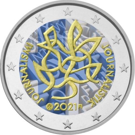 eurocoin eurocoins 2 Euro Finland 2021 - Journalism II. (colored UNC)