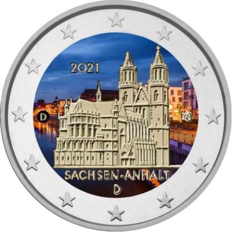 eurocoin eurocoins 2 Euro Germany 2021 - Sachsen-Anhalt III. (color...