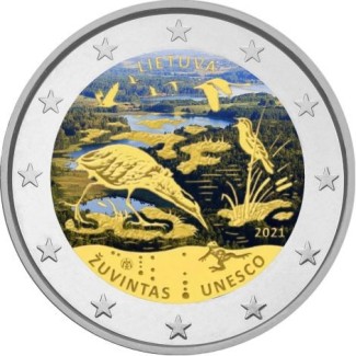 2 Euro Litva 2021 - Žuvintas II. (colored UNC)